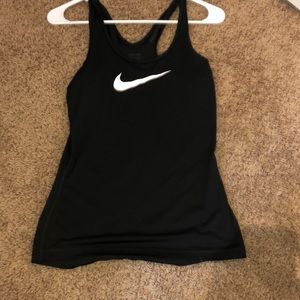 Nike pro women’s XS black fitted tank top